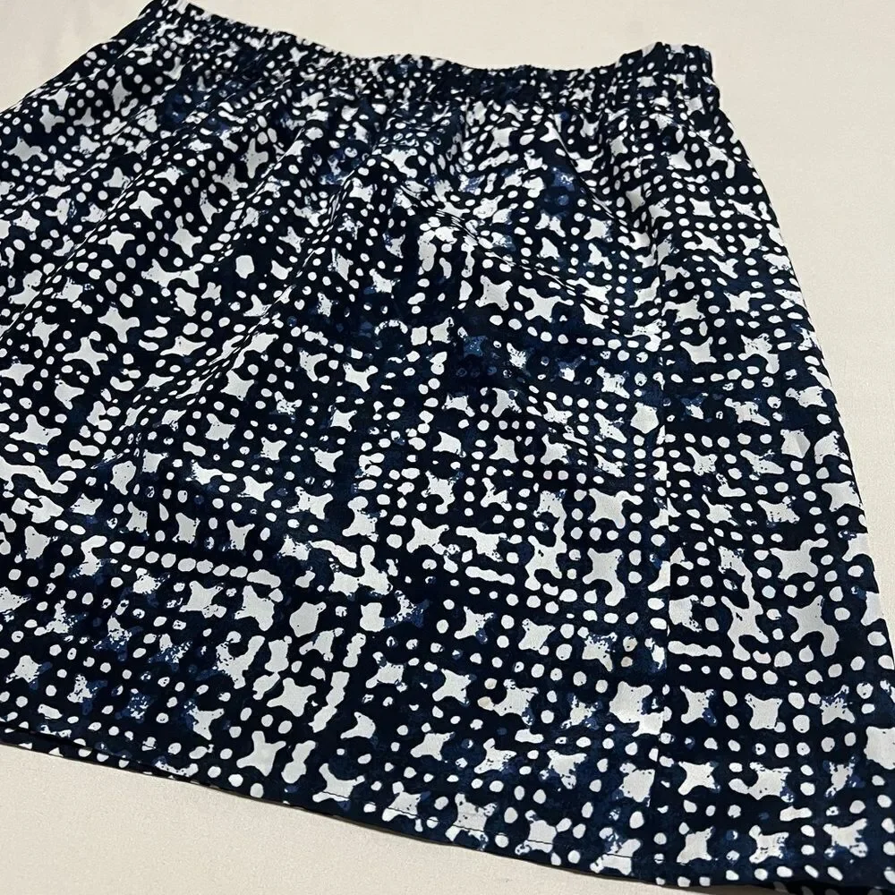 MICHAEL Michael Kors Navy and White Patterned Skirt